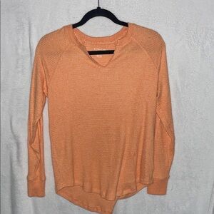 American Eagle Outfitters Orange Long Sleeve Top